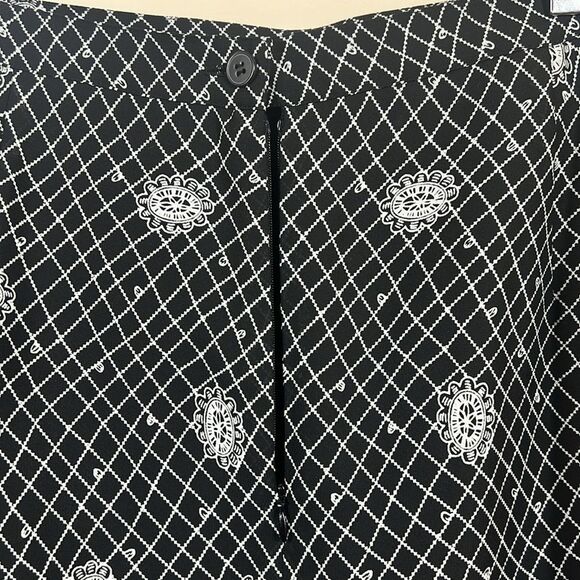 Mary McFadden Collection Vintage Maxi Floral Geometric Print Skirt Size 18 - Picture 4 of 11